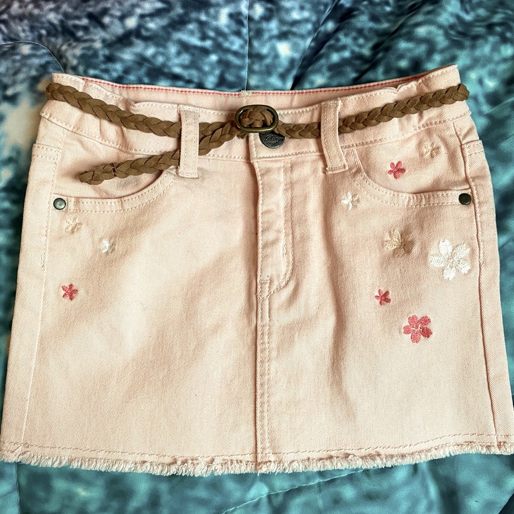 Baby Pink Denim Mini skirt kids